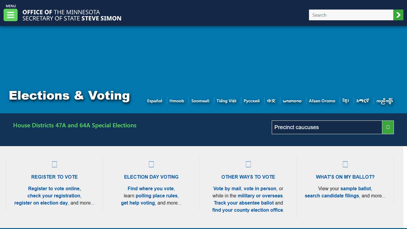 Minnesota Secretary Of State - Elections & Voting